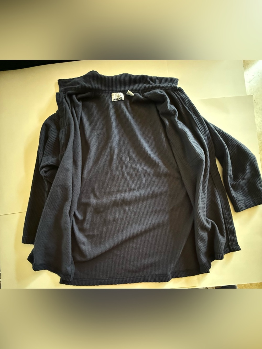 VTG 90's Paul Harris Design Sport Corduroy Shirt Jacket Dark Navy Blue Shacket - Picture 2 of 11